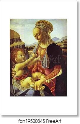Free art print of Madonna and Child by Andrea Del Verrocchio Free art print of Madonna and Child by Andrea Del Verrocchio