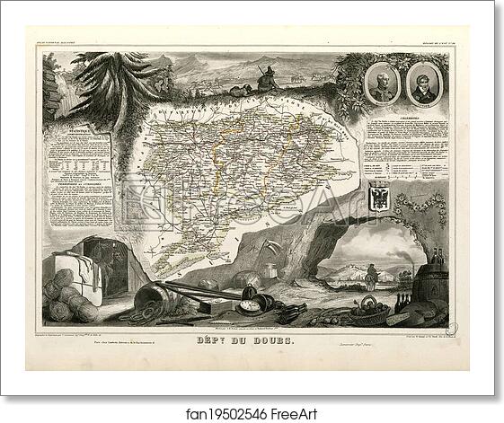 Free art print of Dépt. du Doubs (région de l'est) by Victor Jules Levasseur Free art print of Dépt. du Doubs (région de l'est) by Victor Jules Levasseur