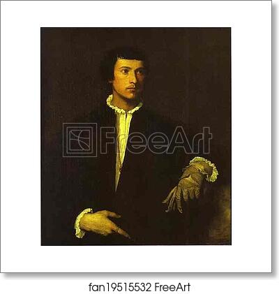 Free art print of Man with a Glove by Titian Free art print of Man with a Glove by Titian