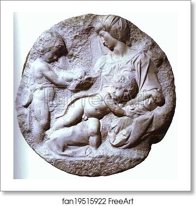 Free art print of Tondo Taddei by Michelangelo Free art print of Tondo Taddei by Michelangelo