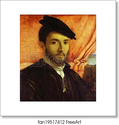 Free art print of A Young Man by Lorenzo Lotto