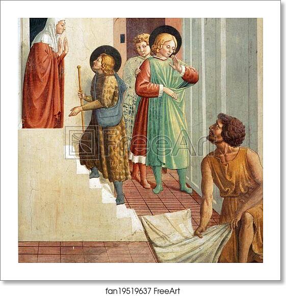 Free art print of Birth of St. Francis, Prophecy of the Birth by a Pilgrim, Homage of the Simple Man by Benozzo Gozzoli Free art print of Birth of St. Francis, Prophecy of the Birth by a Pilgrim, Homage of the Simple Man by Benozzo Gozzoli