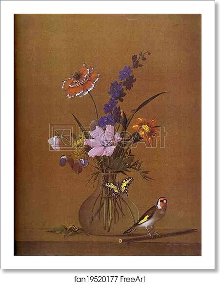 Free art print of Flowers, Butterfly, and Bird by Count Feodor Tolstoy Free art print of Flowers, Butterfly, and Bird by Count Feodor Tolstoy