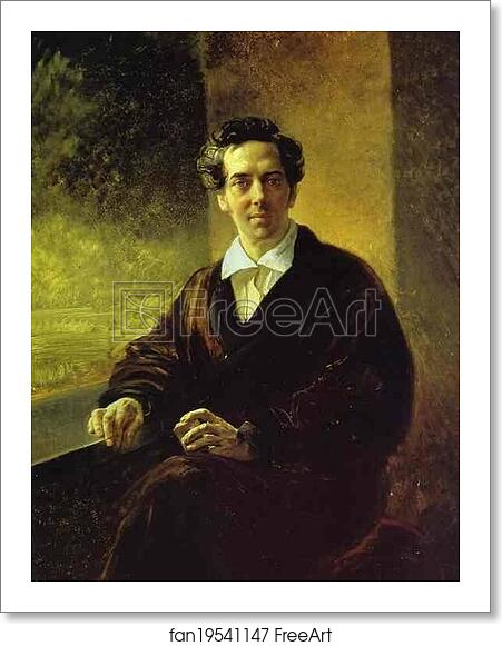 Free art print of Portrait of Count A. A. Perovsky (the Writer Anton Pogorelsky) by Karl Brulloff Free art print of Portrait of Count A. A. Perovsky (the Writer Anton Pogorelsky) by Karl Brulloff