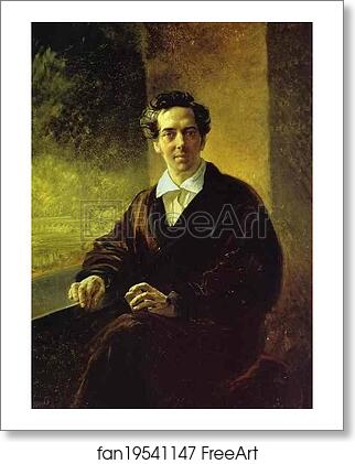 Free art print of Portrait of Count A. A. Perovsky (the Writer Anton Pogorelsky) by Karl Brulloff