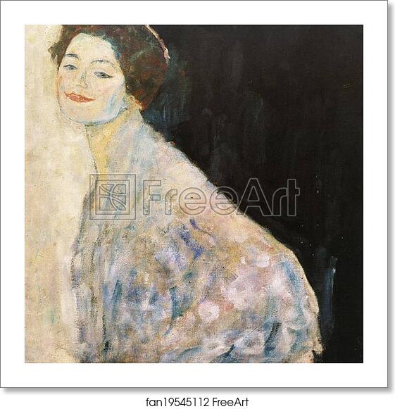 Free art print of Portrait of a Lady in White by Gustav Klimt Free art print of Portrait of a Lady in White by Gustav Klimt