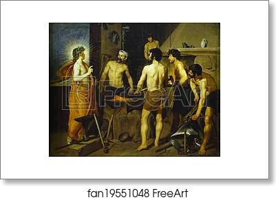 Free art print of The Forge of Vulcan by Diego Velázquez