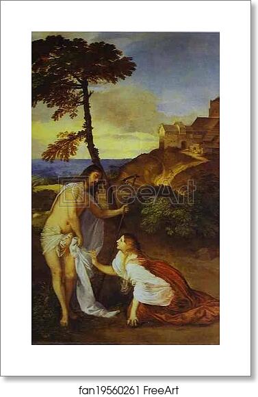 Free art print of Noli me tangere by Titian Free art print of Noli me tangere by Titian