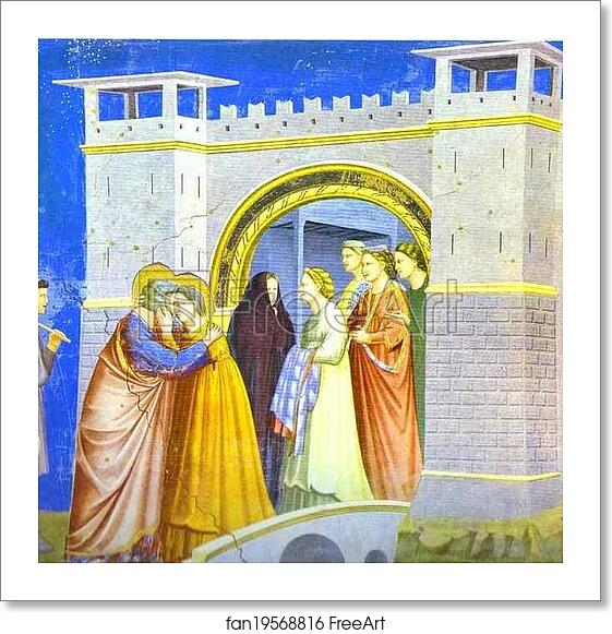 Free art print of Meeting at the Golden Gate by Giotto