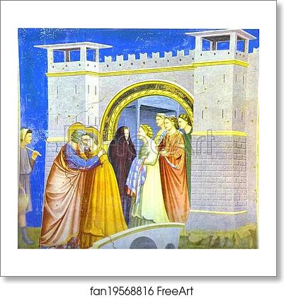 Free art print of Meeting at the Golden Gate by Giotto