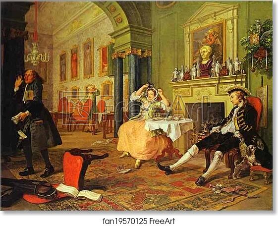 Free art print of Shortly After the Marriage by William Hogarth