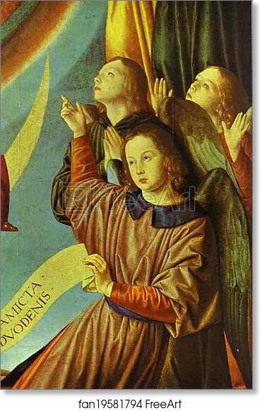 Free art print of The Virgin in Glory, Surrounded by Angels by Jean Hey, Master Of Moulins