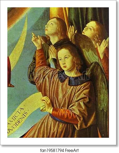 Free art print of The Virgin in Glory, Surrounded by Angels by Jean Hey, Master Of Moulins Free art print of The Virgin in Glory, Surrounded by Angels by Jean Hey, Master Of Moulins