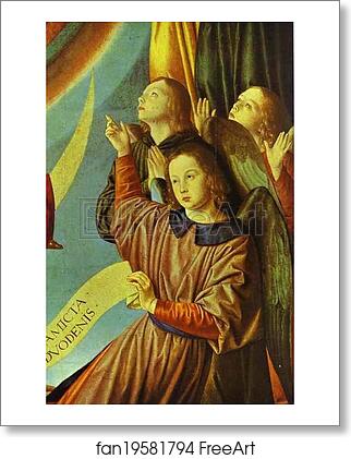 Free art print of The Virgin in Glory, Surrounded by Angels by Jean Hey, Master Of Moulins