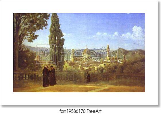 Free art print of Florence. View from the Boboli Gardens by Jean-Baptiste-Camille Corot Free art print of Florence. View from the Boboli Gardens by Jean-Baptiste-Camille Corot