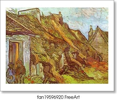 Free art print of Cottages at Chaponval. Auvers-sur-Oise by Vincent Van Gogh Free art print of Cottages at Chaponval. Auvers-sur-Oise by Vincent Van Gogh