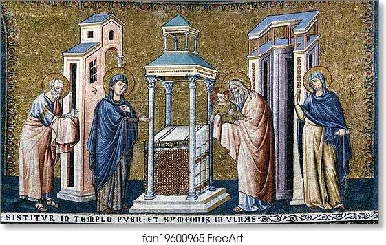 Free art print of Presentation in the Temple by Pietro Cavallini