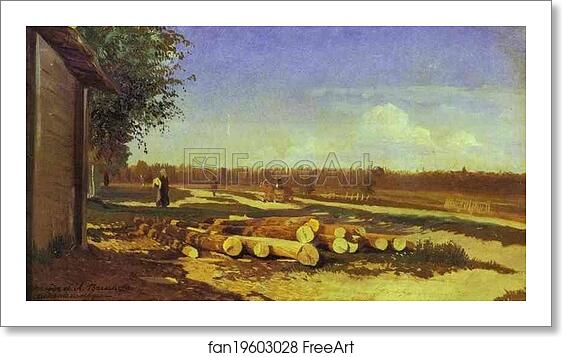 Free art print of Logs By the Road by Feodor Vasilyev Free art print of Logs By the Road by Feodor Vasilyev