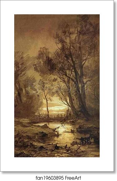 Free art print of Brook in a Forest by Feodor Vasilyev Free art print of Brook in a Forest by Feodor Vasilyev