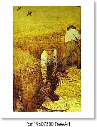 Free art print of The Corn Harvest (August). Detail by Pieter Bruegel The Elder