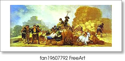 Free art print of Summer by Francisco De Goya Y Lucientes