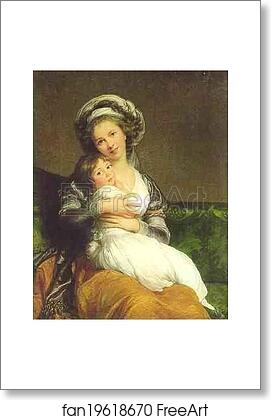 Free art print of Self Portrait with Daughter (Jeanne Julie Louise, 1780-1809) by Louise-Elisabeth Vigée-Lebrun