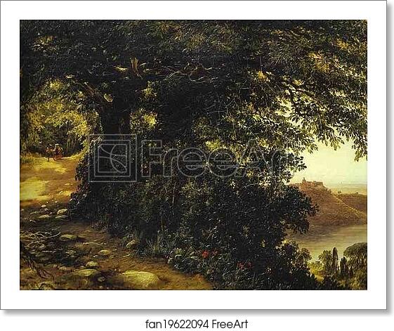 Free art print of View of Castel-Gandolfo near Rome by Mikhail Lebedev Free art print of View of Castel-Gandolfo near Rome by Mikhail Lebedev