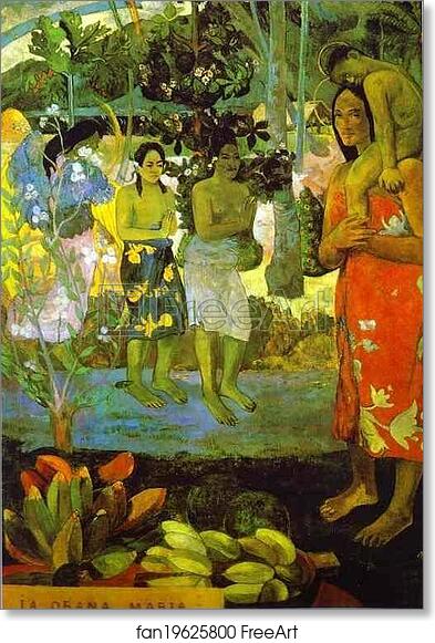 Free art print of Ia Orana Maria (Hail Mary) by Paul Gauguin | FreeArt ...