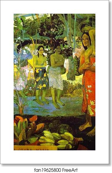 Free art print of Ia Orana Maria (Hail Mary) by Paul Gauguin Free art print of Ia Orana Maria (Hail Mary) by Paul Gauguin