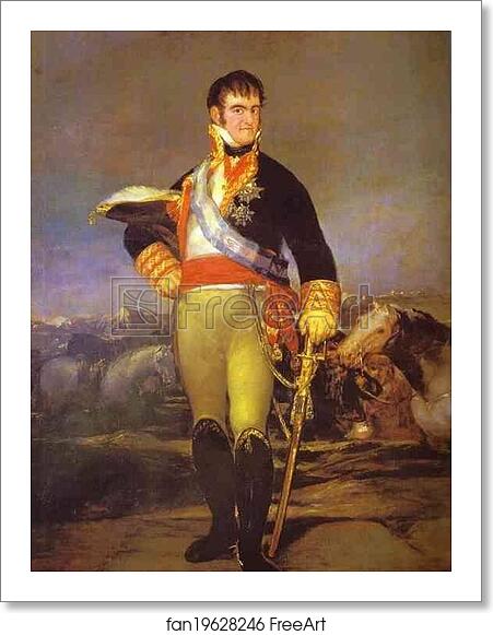 Free art print of Portrait of Ferdinand VII by Francisco De Goya Y Lucientes Free art print of Portrait of Ferdinand VII by Francisco De Goya Y Lucientes