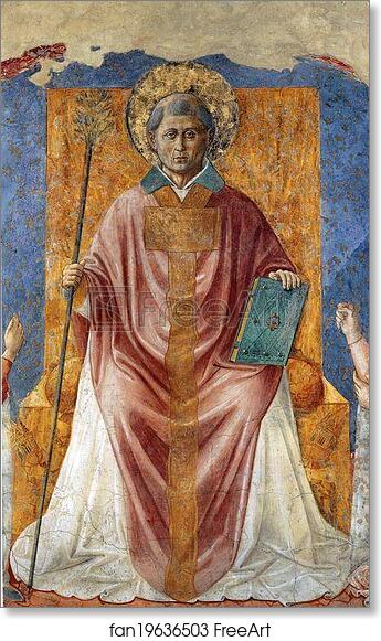 Free art print of St. Fortunatus Enthroned by Benozzo Gozzoli