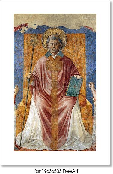 Free art print of St. Fortunatus Enthroned by Benozzo Gozzoli