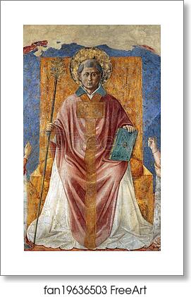 Free art print of St. Fortunatus Enthroned by Benozzo Gozzoli