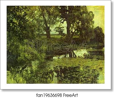 Free art print of Overgrown Pond by Isaac Levitan