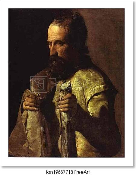Free art print of St James the Minor by Georges De La Tour Free art print of St James the Minor by Georges De La Tour
