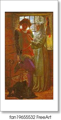 Free art print of Claudio and Isabella by William Holman Hunt