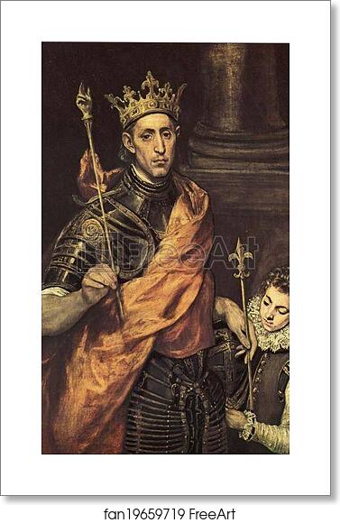 Free art print of St. Louis King of France with a Page by El Greco