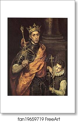 Free art print of St. Louis King of France with a Page by El Greco Free art print of St. Louis King of France with a Page by El Greco