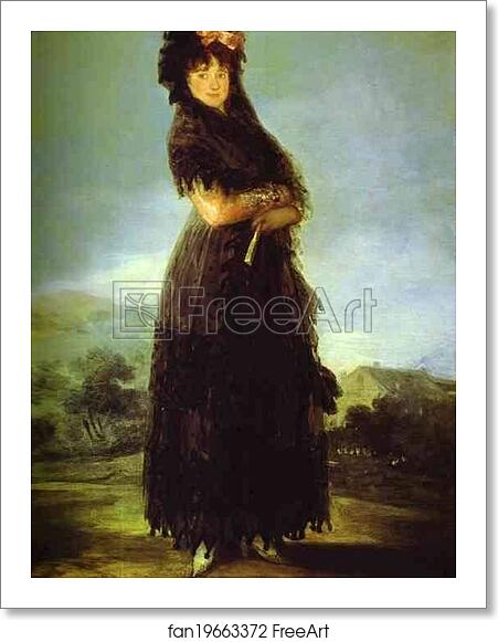 Free art print of Portrait of Mariana Waldstein by Francisco De Goya Y Lucientes