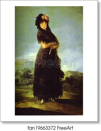 Free art print of Portrait of Mariana Waldstein by Francisco De Goya Y Lucientes