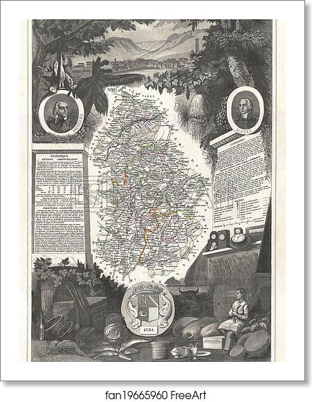 Free art print of Dept. du Jura by Victor Jules Levasseur
