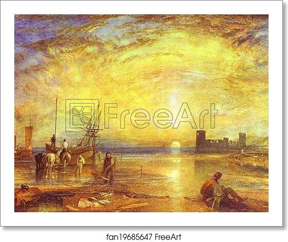 Free art print of Flint Castle by Joseph Mallord William Turner Free art print of Flint Castle by Joseph Mallord William Turner