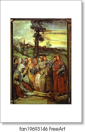 Free art print of The Healing of the Wrathful Son by Titian