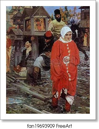 Free art print of A XVII-century Moscow Street on a Holiday. Detail by Andrey Ryabushkin Free art print of A XVII-century Moscow Street on a Holiday. Detail by Andrey Ryabushkin