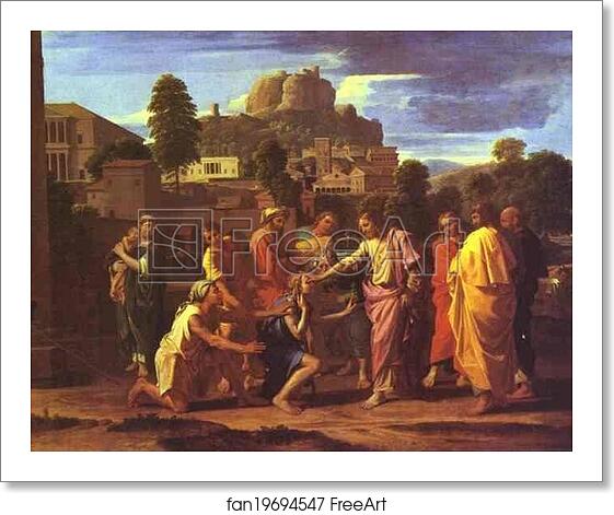 Free art print of Christ Healing the Blind by Nicolas Poussin Free art print of Christ Healing the Blind by Nicolas Poussin