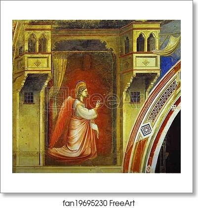 Free art print of The Angel of Annunciation by Giotto