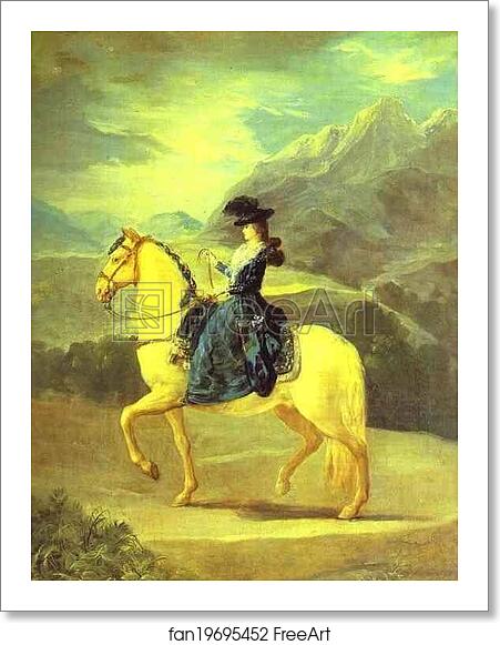 Free art print of Equestrian Portrait of Dona Maria Teresa de Vallabriga by Francisco De Goya Y Lucientes