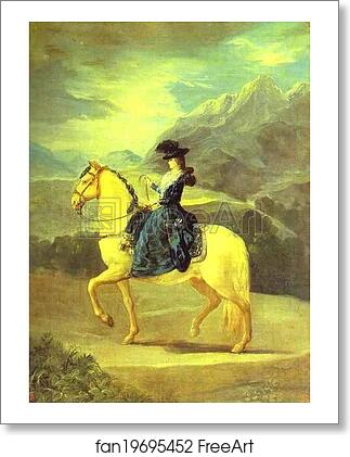 Free art print of Equestrian Portrait of Dona Maria Teresa de Vallabriga by Francisco De Goya Y Lucientes
