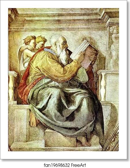 Free art print of The Prophet Zechariah by Michelangelo Free art print of The Prophet Zechariah by Michelangelo