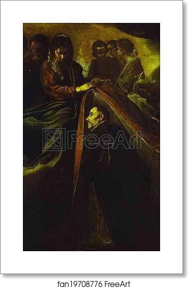 Free art print of St. Idelfonso Receiving the Chasuble from the Virgin by Diego Velázquez